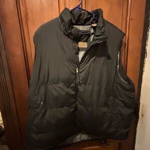 St. John's Bay Black Vest with Gray Lining